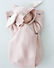 Load image into Gallery viewer, Annie & Charles - Annie & Charles® knitted sleeping bag: White/grey
