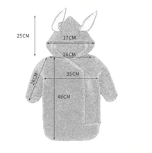 Load image into Gallery viewer, Annie & Charles - Annie & Charles® knitted sleeping bag: White/grey
