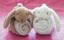 Load image into Gallery viewer, Jomanda Soft Toys & Accessories - Bunny Baby Plush Soft Toy Soother Comforter Brown 29 X 29CM