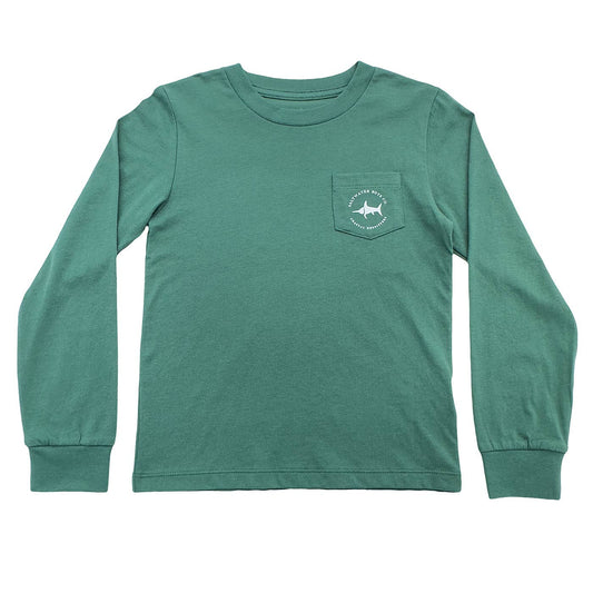 Boys Turkey graphic tee LS- Green