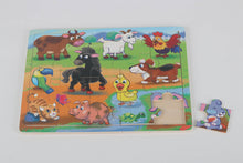 Load image into Gallery viewer, Birchwood Trading - Wooden Farm Yard Friends Wooden Puzzle