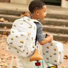 Load image into Gallery viewer, Sugar Bee Clothing - Toddler Backpack - Construction on Grey