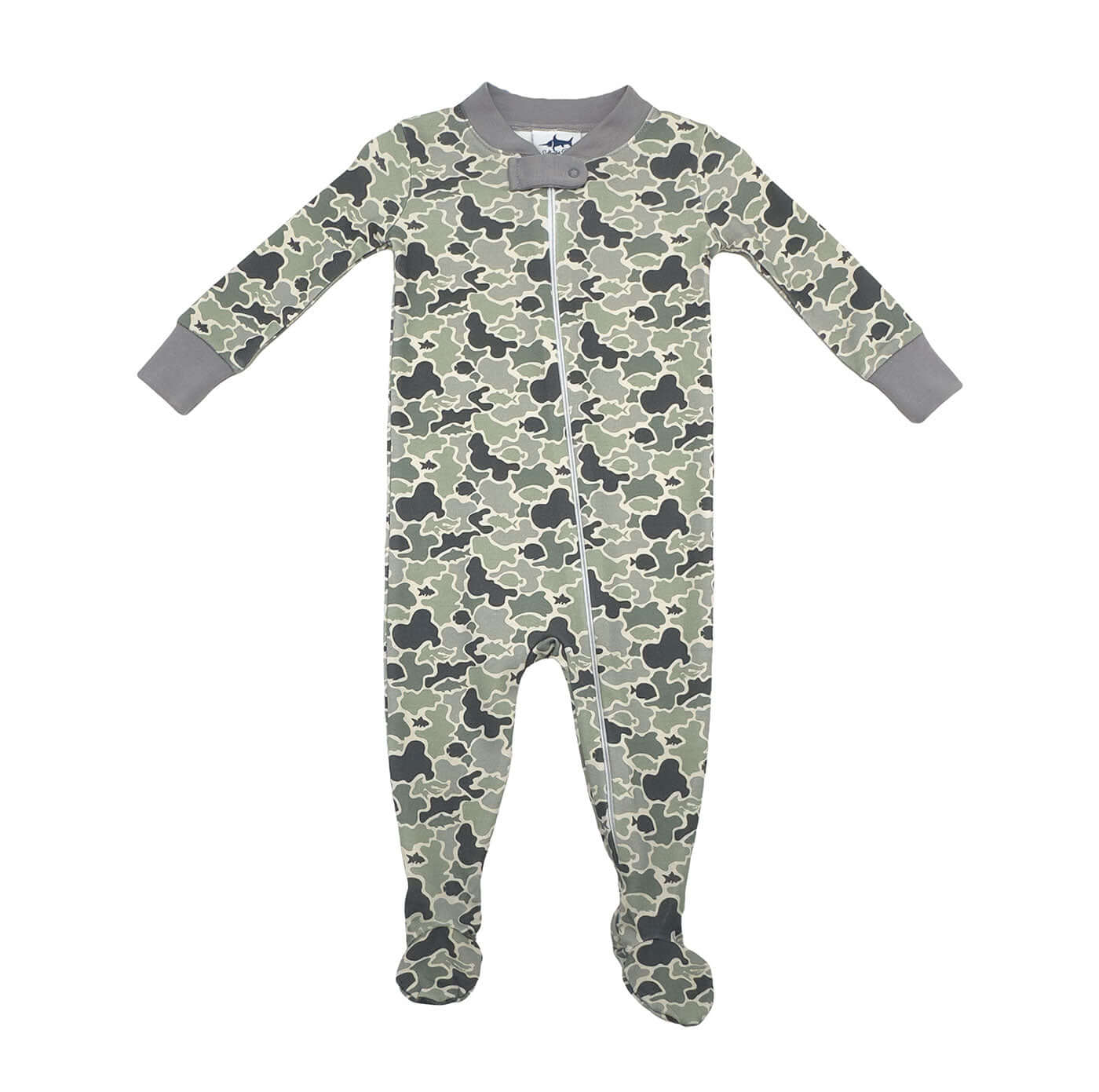 Saltwater Boys - Mackay Pima Footie Romper-Camo