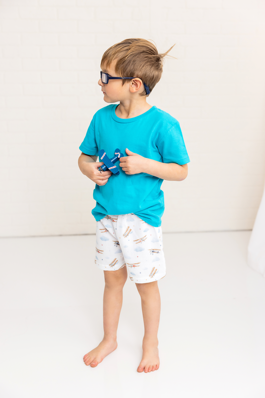 Just Plane Awesome Organic Muslin Shorts