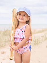 Load image into Gallery viewer, RuggedButts - Kids Classic Blue Seersucker Baseball Hat