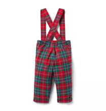 Load image into Gallery viewer, Janie and Jack, SUSPENDER PANTS-RED PLAID
