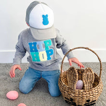 Load image into Gallery viewer, "Hip Hop" Patch Sweatshirt - Gray - Kids Easter Sweatshirt