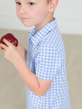 Load image into Gallery viewer, Rugged Butts Performance Polo - Periwinkle Blue Gingham