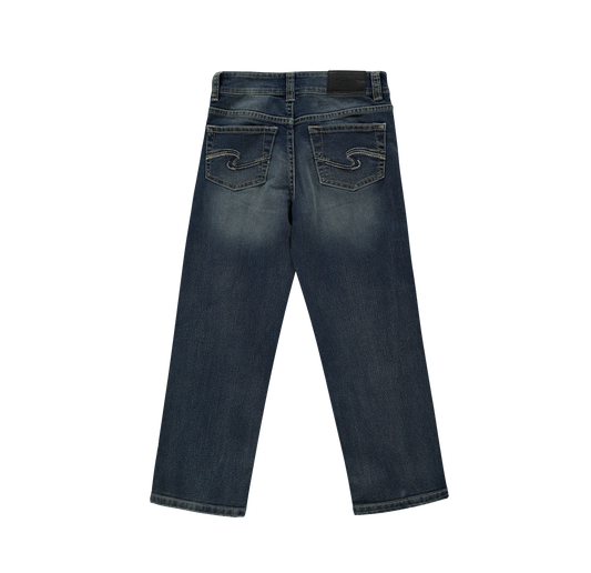 *Garret Boys Loose Fit Denim: DARK WASH