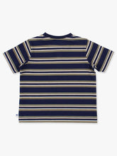 Load image into Gallery viewer, SS Henley-Dark Navy & Olive Stripe-Rugged Butts