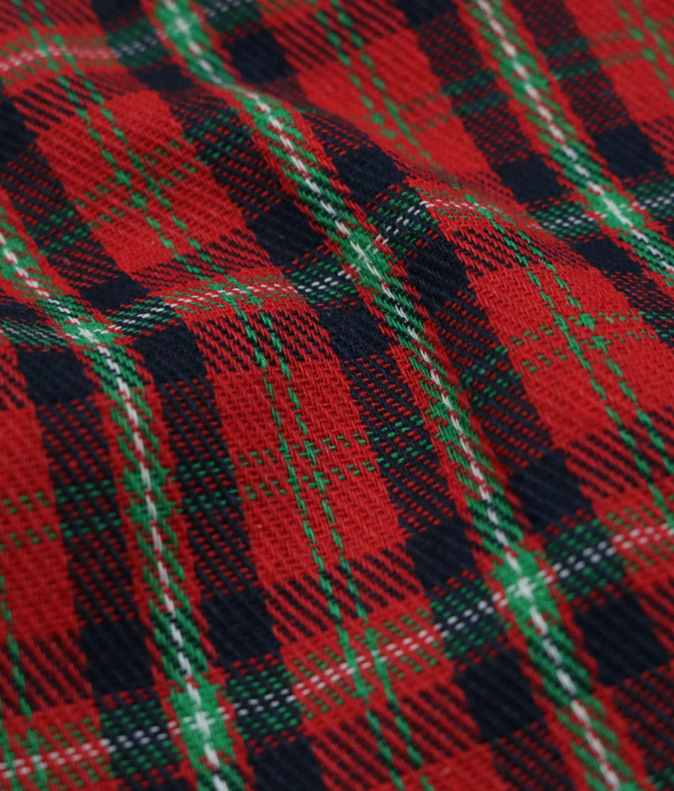 Plaid Pearl Snap Flannel Shirt