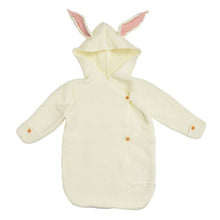 Load image into Gallery viewer, Annie & Charles - Annie & Charles® knitted sleeping bag: White/grey