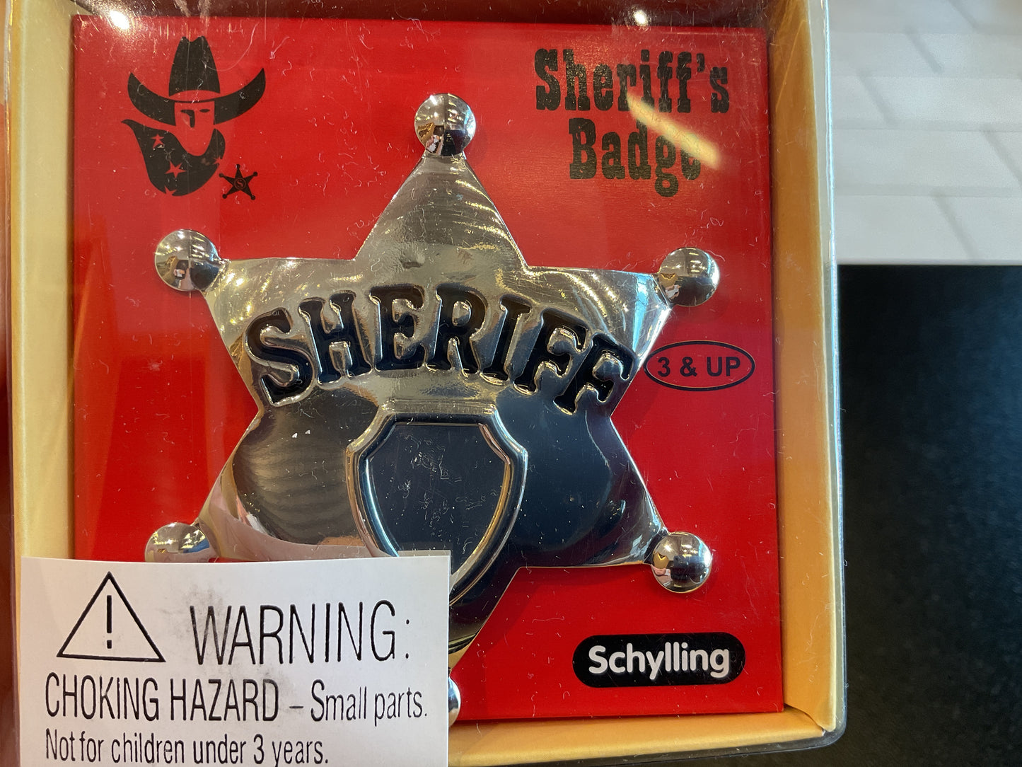 Schylling Sheriff's Badge, refined toy for imaginative play