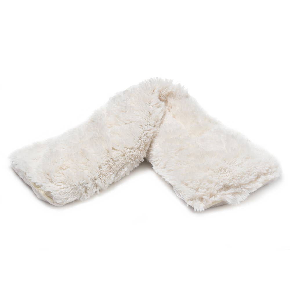 Cream Warmies Plush Neck Wrap, microwavable comfort product