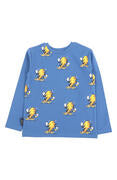 LS Tee, Skating Bolts-Dusty Blue