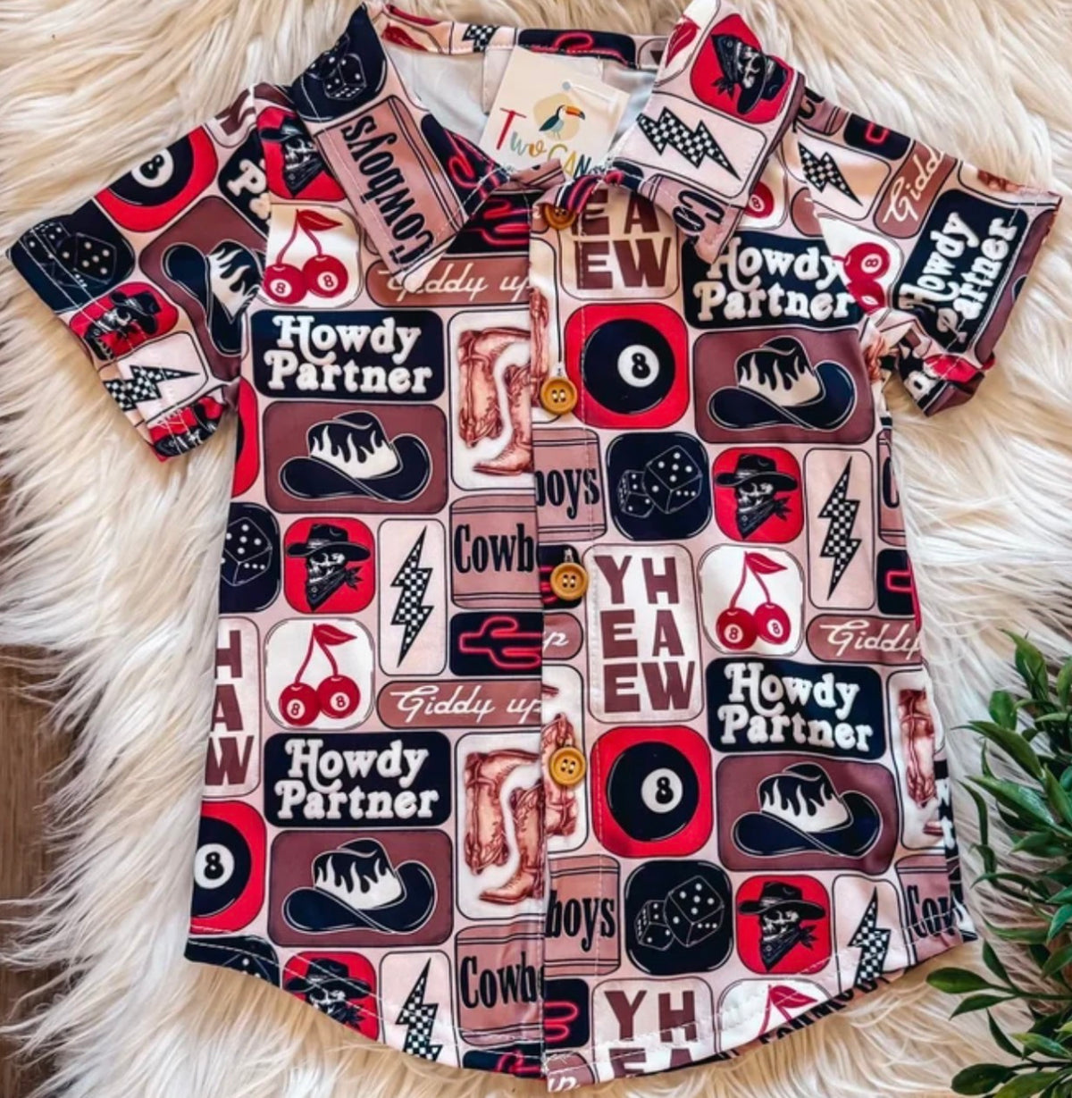 Howdy Partner Button Up