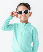 Load image into Gallery viewer, RuffleButts + RuggedButts - Kids White Sunglasses: 5-10