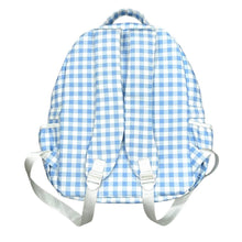 Load image into Gallery viewer, Sugar Bee Clothing - Backpack - Blue Gingham