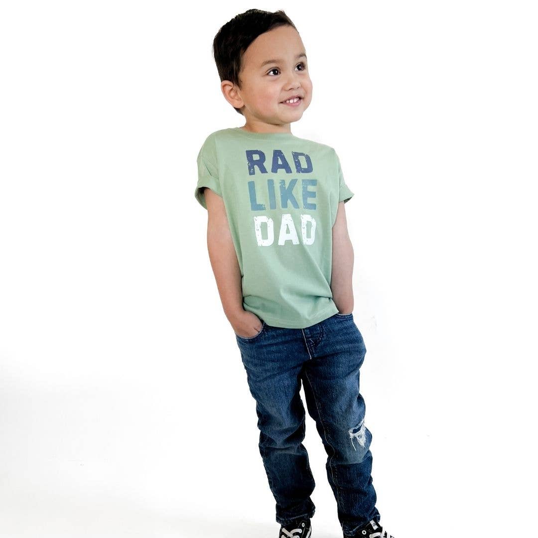 Rad Like Dad Short Sleeve T-Shirts-Sage