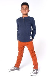 Craftsman Thermal Henley - Indigo - Appaman