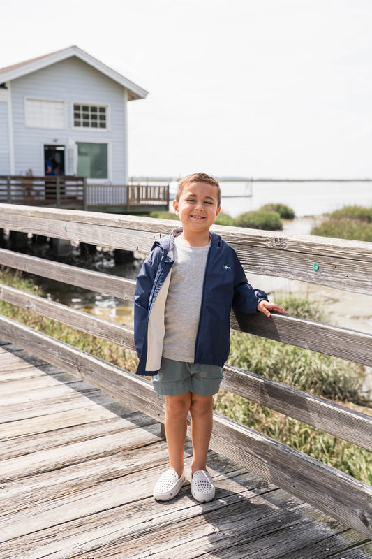Navy Rain Jacket