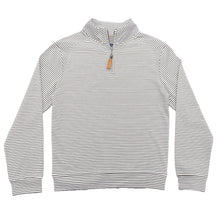 Load image into Gallery viewer, Saltwater Boys Company - Boys Collins Quarter Zip- Khaki Stripe