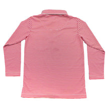 Load image into Gallery viewer, Saltwater Boys Company - Boys Inshore Performance Polo LS - Red Stripe