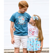 Load image into Gallery viewer, Sweet Wink - Red, White, and Cool Patriotic Smiley Short Sleeve T-Shirt