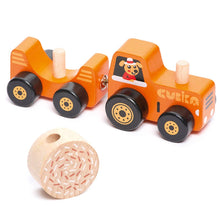 Load image into Gallery viewer, Toysmith - Cubika Wooden Toy Tractor