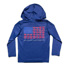 Load image into Gallery viewer, Saltwater Boys Company - Flag Performance Hoodie