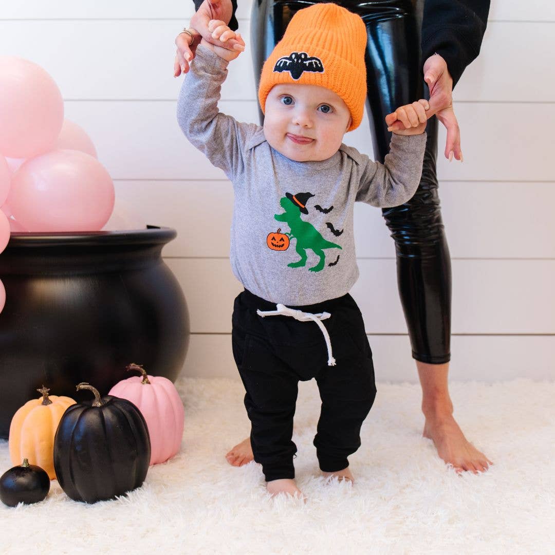 Trick Rawr Treat Halloween Long Sleeve Bodysuit - Baby