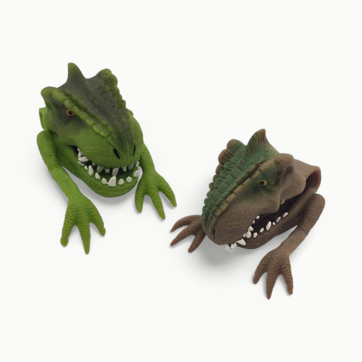 Streamline Dinosaur Finger Puppets in TPR material, displayed as set of characters