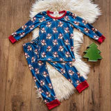 TwoCan Wellington Cowboy Santa 2pc Set—refined two-piece holiday collection blending Western and seasonal heritage