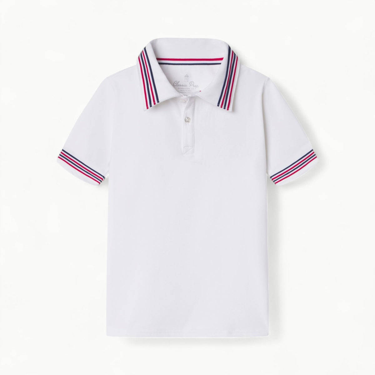 Classic Prep Terence Tennis Performance Americana Polo, Bright White