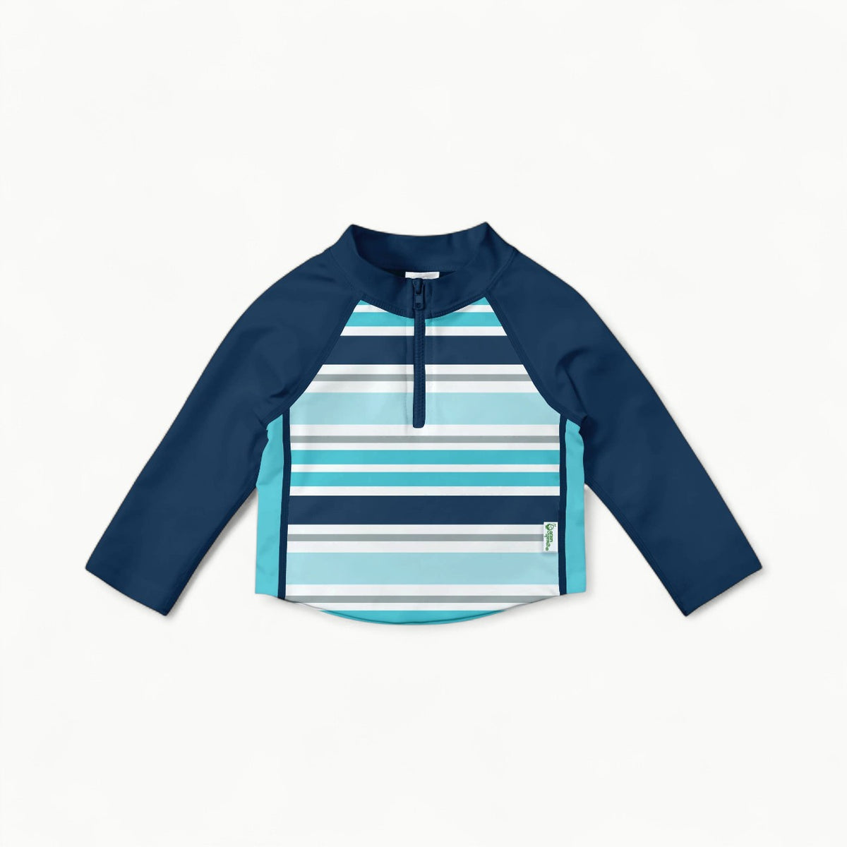 Long Sleeve Zip Rashguard by Green Sprouts with UPF 50+ sun protection