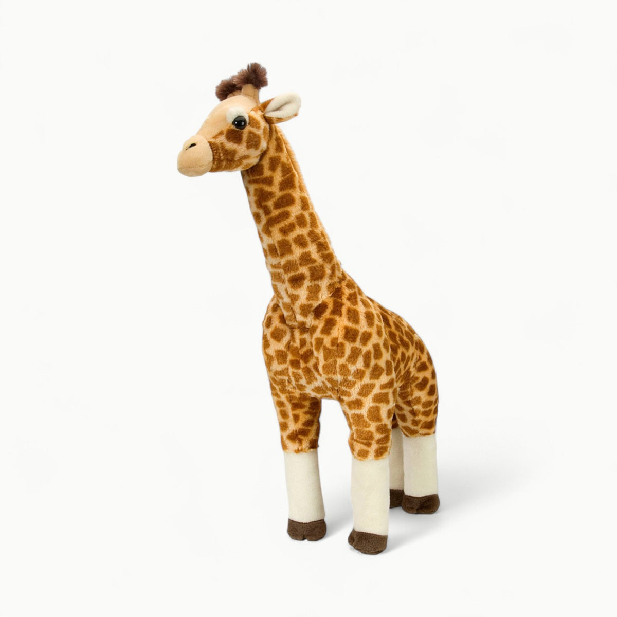 WR Plush Standing Giraffe 25-inch stuffed animal by Wild Republic in warm tan and cream tones