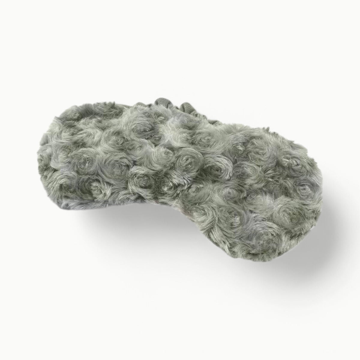 Curly Sage Green Eye Mask by Warmies, textured microwaveable sleep aid infused with French lavender