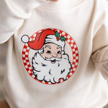 Load image into Gallery viewer, Retro Santa Christmas Long Sleeve Romper