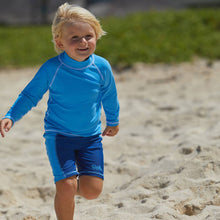 Load image into Gallery viewer, UV Skinz - Kid's Long Sleeve Sun & Swim Shirt: Ocean Blue