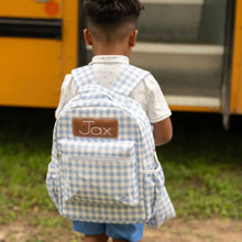 Load image into Gallery viewer, Sugar Bee Clothing - Backpack - Blue Gingham
