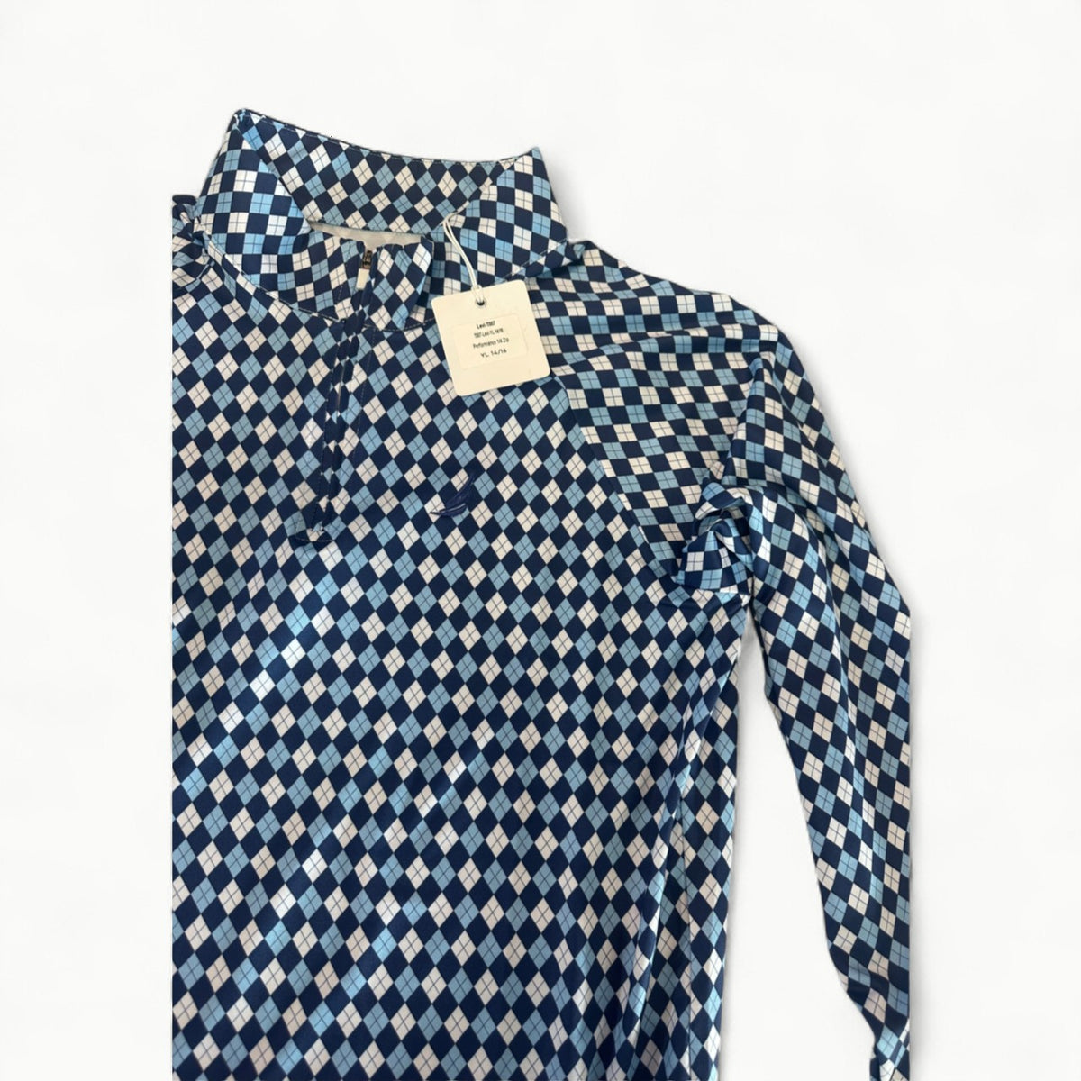 Levi LS Performance 1/4 zip-Coolybri-Blue diamonds