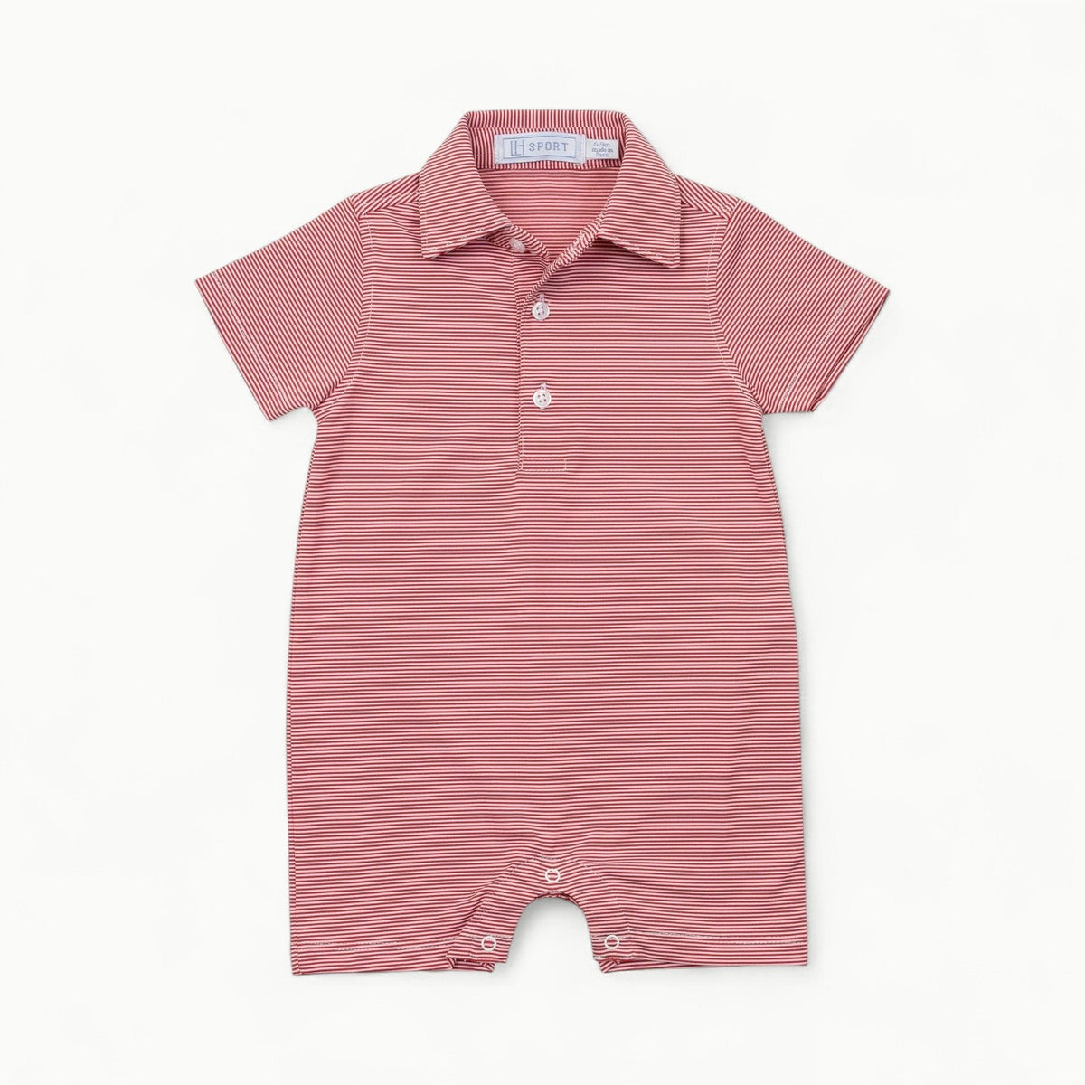 Austin Boys Performance Shortall in polo style with button front and snap stride closure