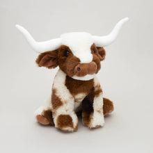 Load image into Gallery viewer, Jomanda Soft Toys & Accessories - Texas Longhorn Highland cream/brown Soft Toy Cow - 23cm