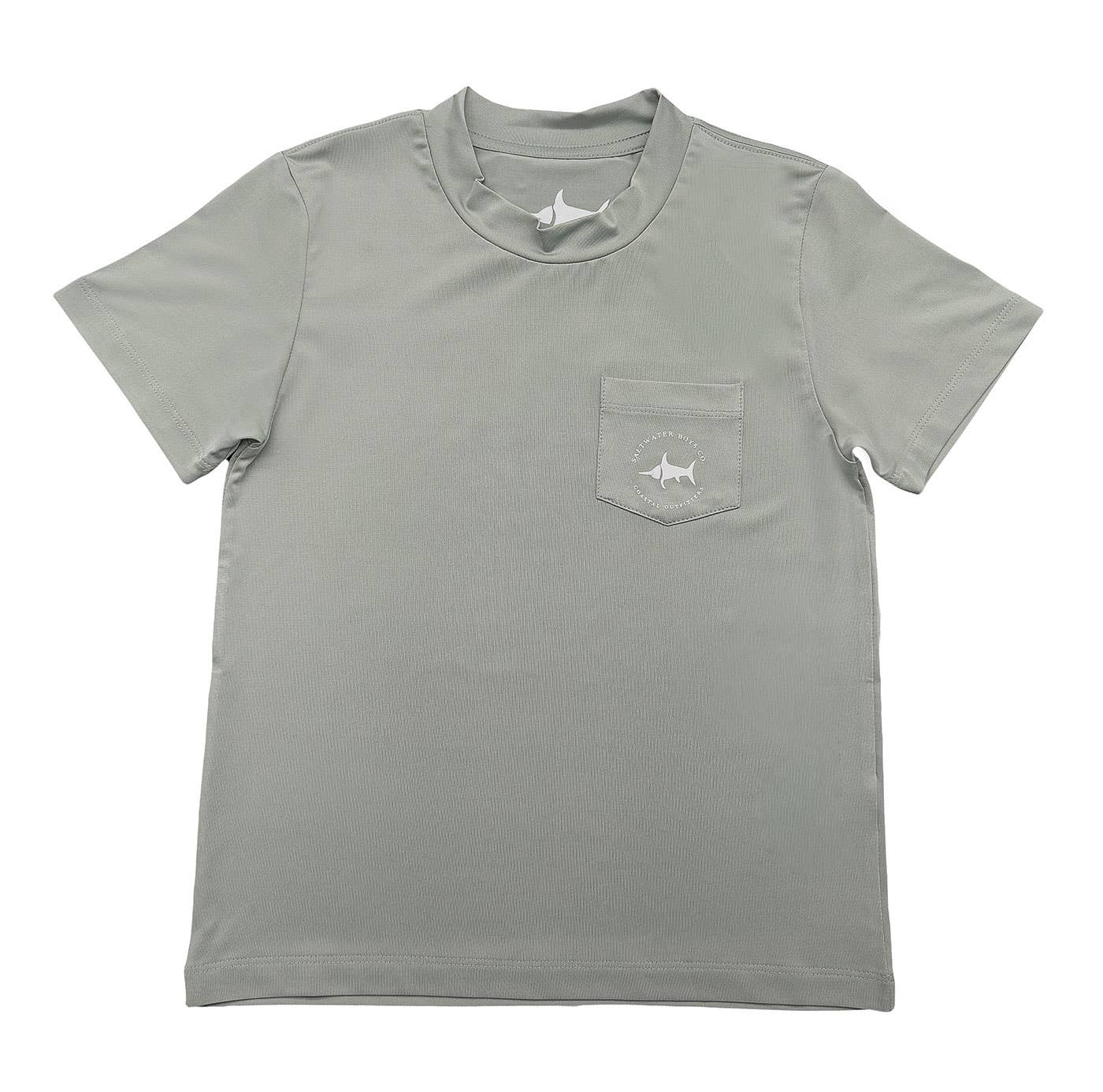 Boys Great White Performance Tee SS- Grey