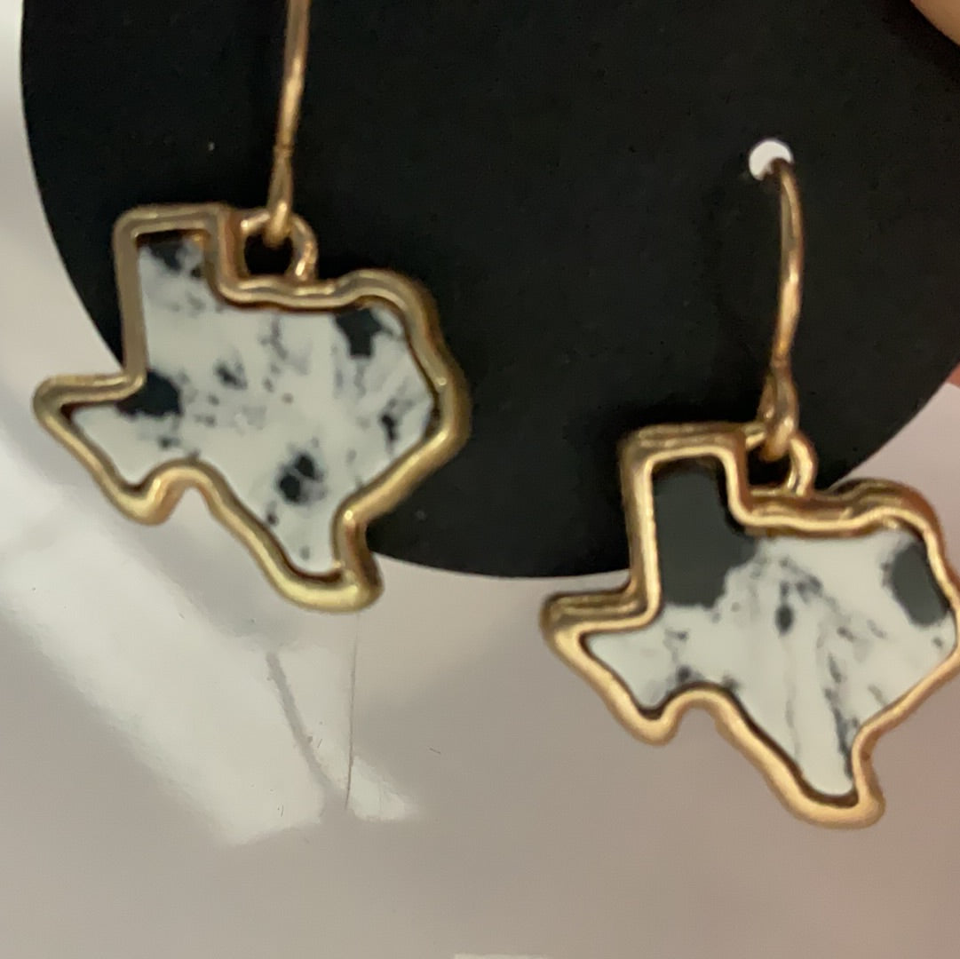Texas dangle earrings