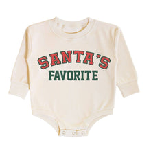 Load image into Gallery viewer, Sweet Wink - Santa's Favorite Christmas Long Sleeve Romper - Baby