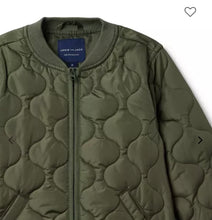 Load image into Gallery viewer, Janie and Jack, OLIVE QUILTED BOMBER JACKET