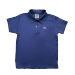 Navy Pima Polo by Saltwater Boys, refined cotton polo in classic navy