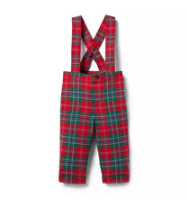 Load image into Gallery viewer, Janie and Jack, SUSPENDER PANTS-RED PLAID