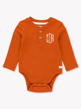 Load image into Gallery viewer, Waffle Knit Henley Bodysuit-Rust, Rugged Butts